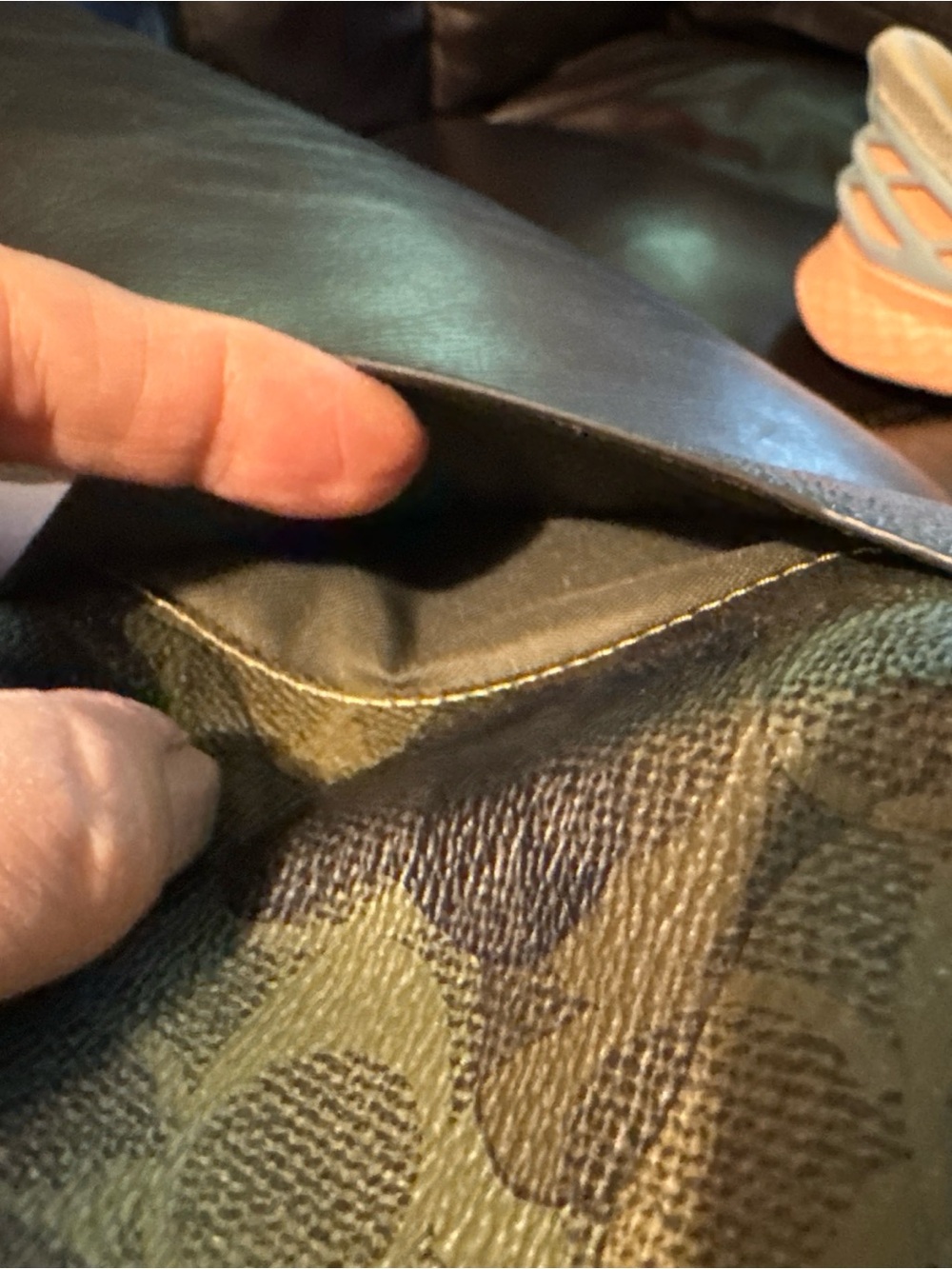 Coach Men's Green/Black Camouflage Bifold Wallet w/ ID Window, Credit Card - Picture 11 of 16